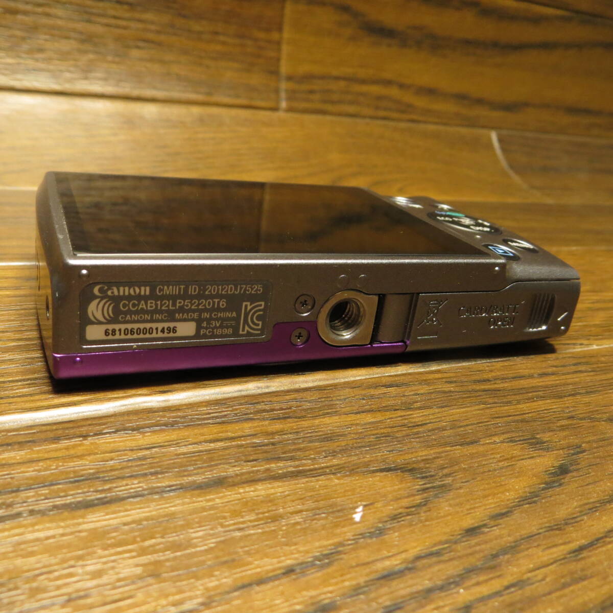 ①美品 本体のみ CANON Power Shot A3500 IS 紫 キャノン パワー