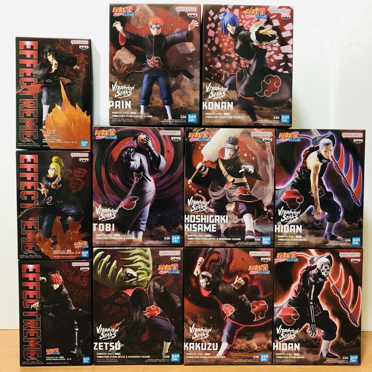 NARUTO フィギュア 11点セット まとめ売り NARUTO ナルト 疾風伝 暁 フィギュア 11点セット VIBRATION