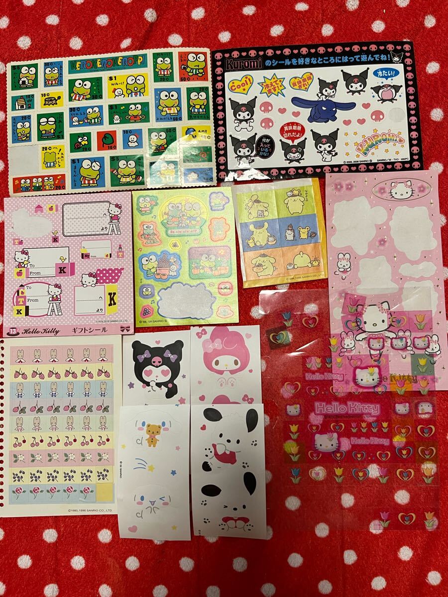 レトロサンリオ　使いかけシールまとめ売り　 ハローキテ?！ˉ蕙ぅ幞怼·堡恧盲? bimg=