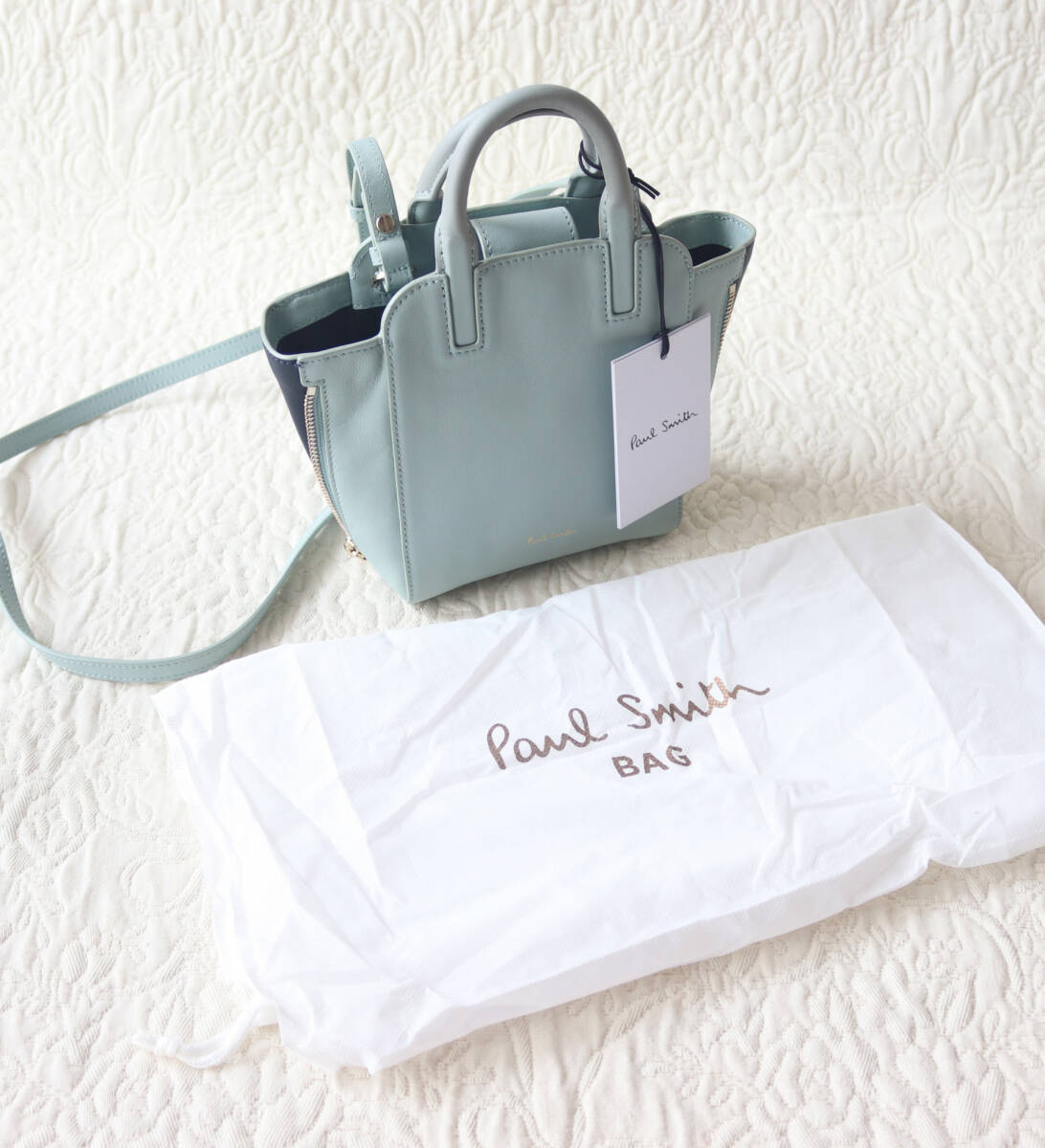 44,000 иен с биркой [ Paul Smith ] женский 2WAY натуральная кожа Mini сумка на плечо v7475