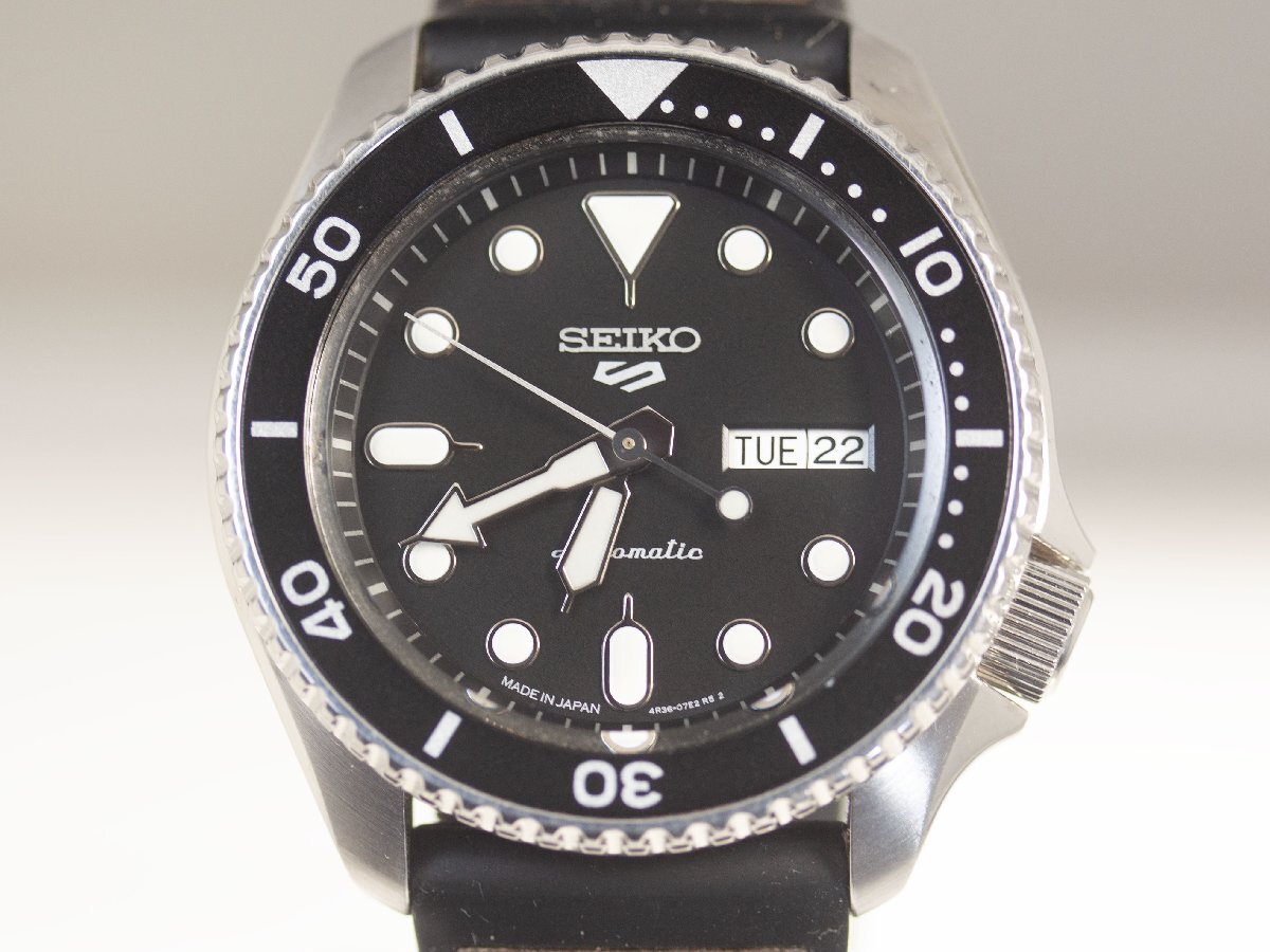 【SEIKO 5】セイコー5 SBSA027 4R36-07G0 自動巻 メンズ 腕時計【中古品】
