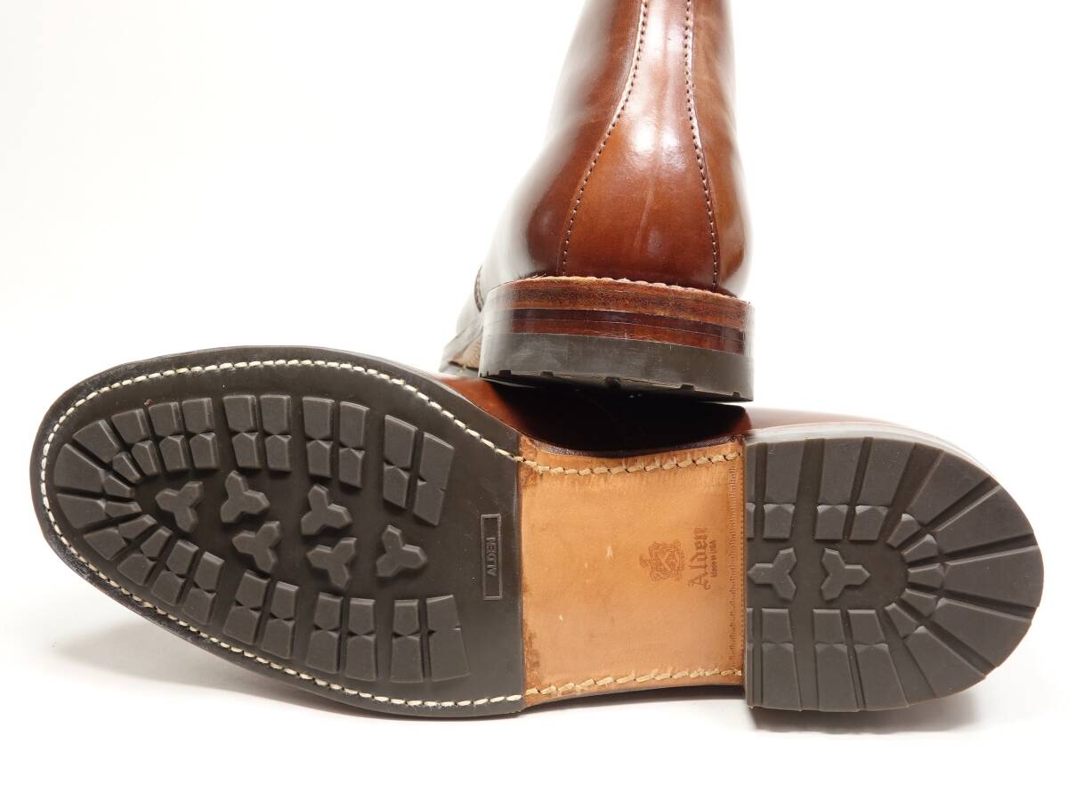361 / 0807 超超超レア 使用数回 オールデン モックトゥブーツ ラベロ コードバン 9D #D9903HC_画像9