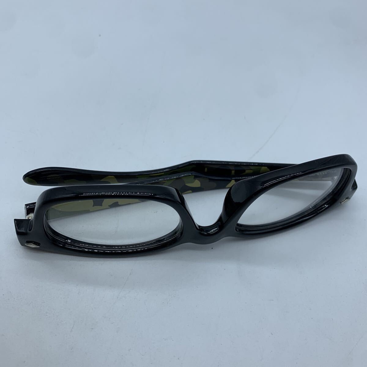 BEAMS HEART ビームスハート メガネ PC-1115-00 黒 迷彩 伊達メガネ メンズ レディース_画像9