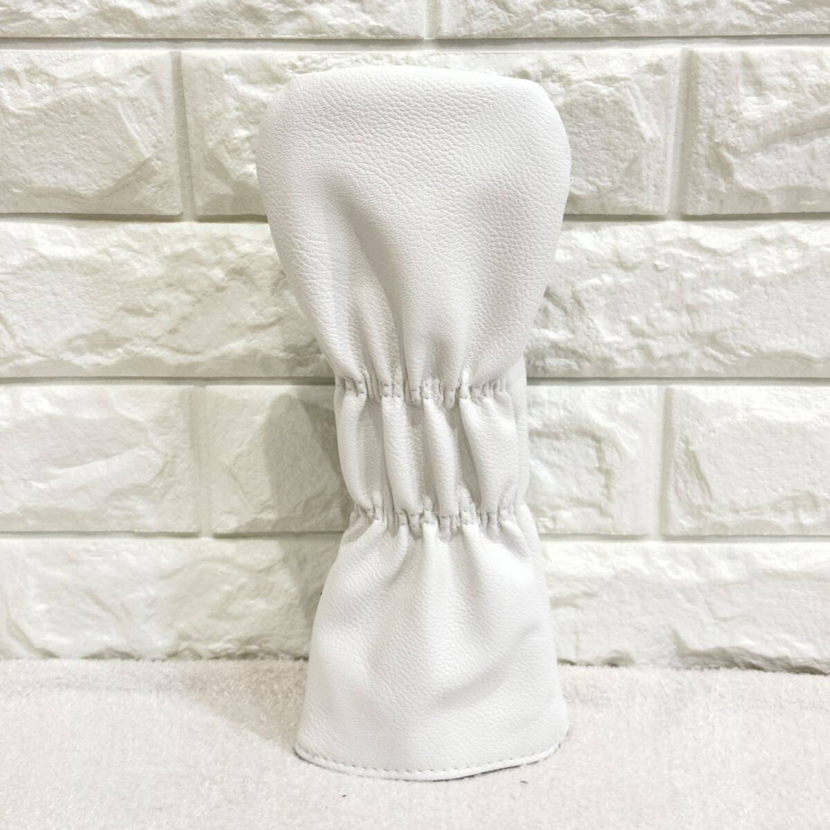 ゴルフクラブヘッドカバー ドライバー フェアウェイ×2 3点セット 白デカロゴ ホワイトDR FW _画像6