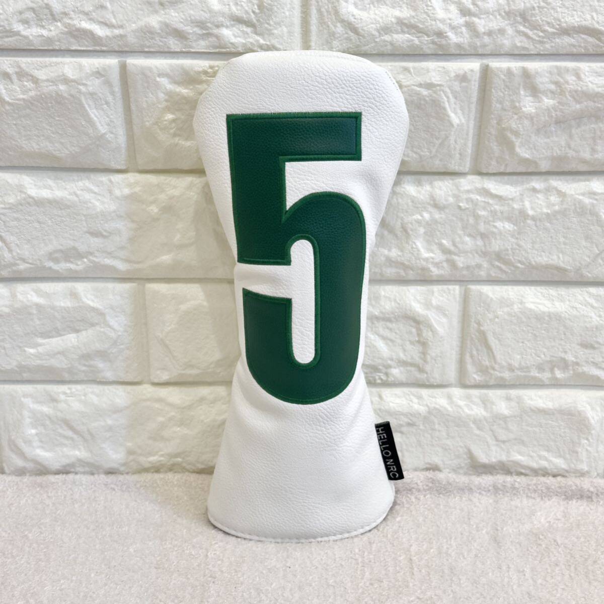 ゴルフクラブヘッドカバー ドライバー フェアウェイ×2 3点セット 白デカロゴ ホワイトDR FW _画像7