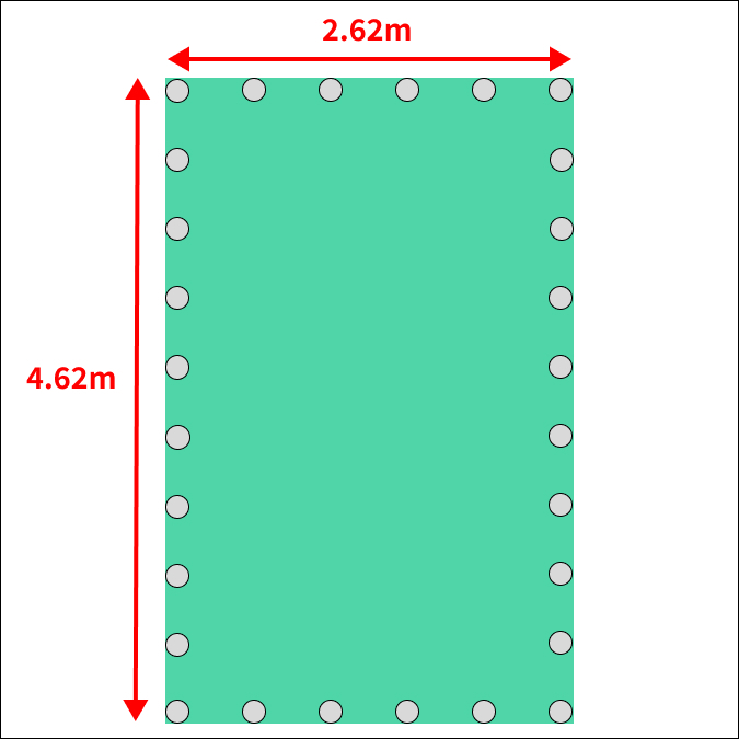 【ゴムチューブ付き】2t 3tトラック　ロングボディサイズ　荷台シート　ターポリン　三菱ふそう　キャンター　いすゞ　エルフなど_画像9