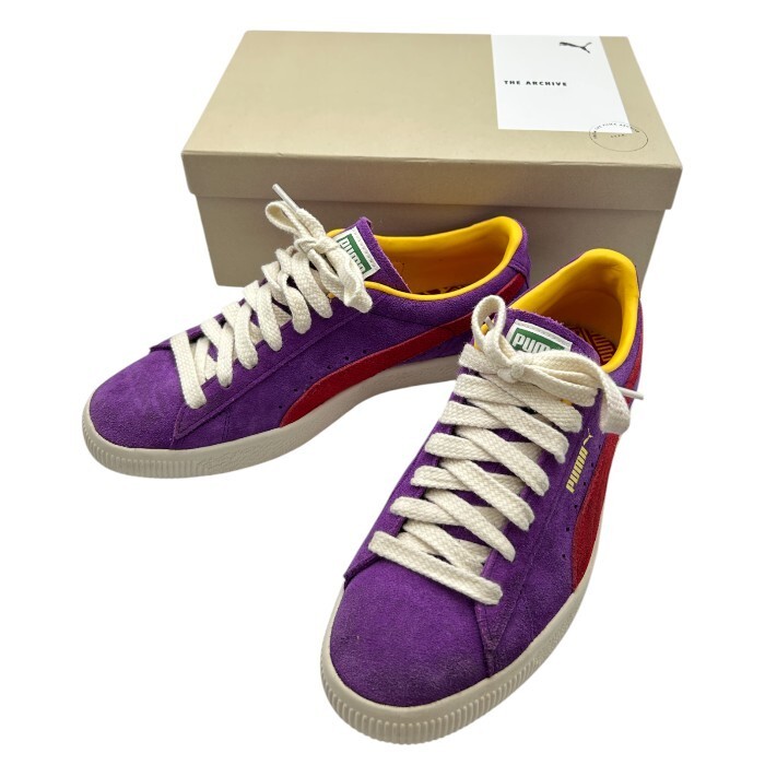 PUMA プーマ スウェード VTG PURPLE POPFR スニーカー 374921-23 26cm 靴 中古 W4_画像1