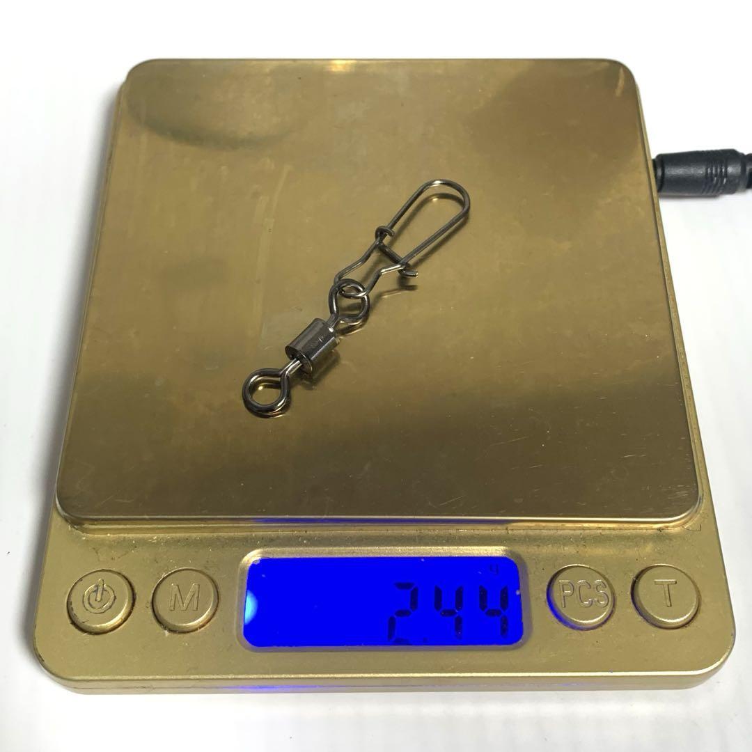 スナップスイベル 3/0# 5.9cm 2.56g 破断力 47kg 5個_画像3