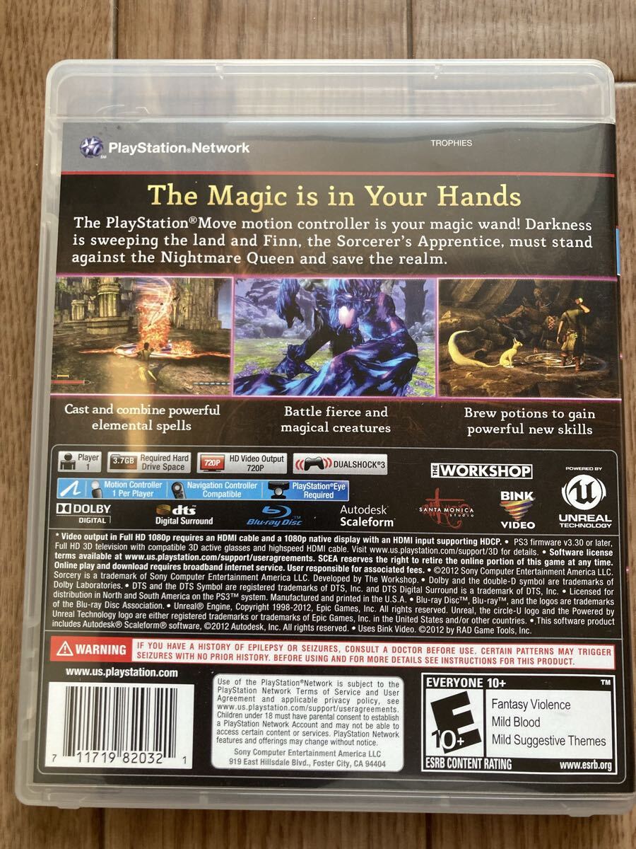 PS3 Sorcery PS3ソーサリー海外版PlayStation Move専用ソフト_画像3
