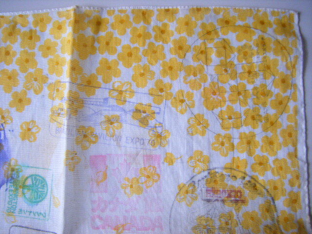 ★EXPO'70★日本万国博覧会★スタンプ押印ハンカチ★2枚セット★万博◎当時物◎_画像7