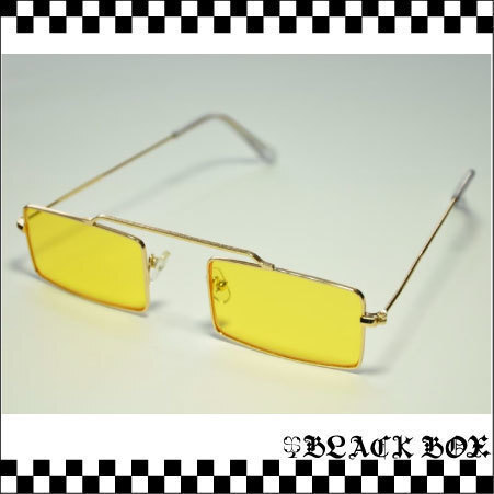 サングラス レトロデザイン ゴールド×イエロー MODS モッズ PUNK パンク ROCK ロック SKA スカ 002_画像1