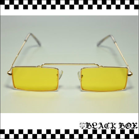 サングラス レトロデザイン ゴールド×イエロー MODS モッズ PUNK パンク ROCK ロック SKA スカ 002_画像2