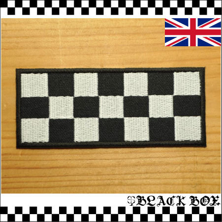 英国 インポート ワッペン パッチ 2TONE SKA スカ 市松 チェッカー MODS モッズ PUNK パンク イギリス ENGLAND イングランド UK GB 277_画像1