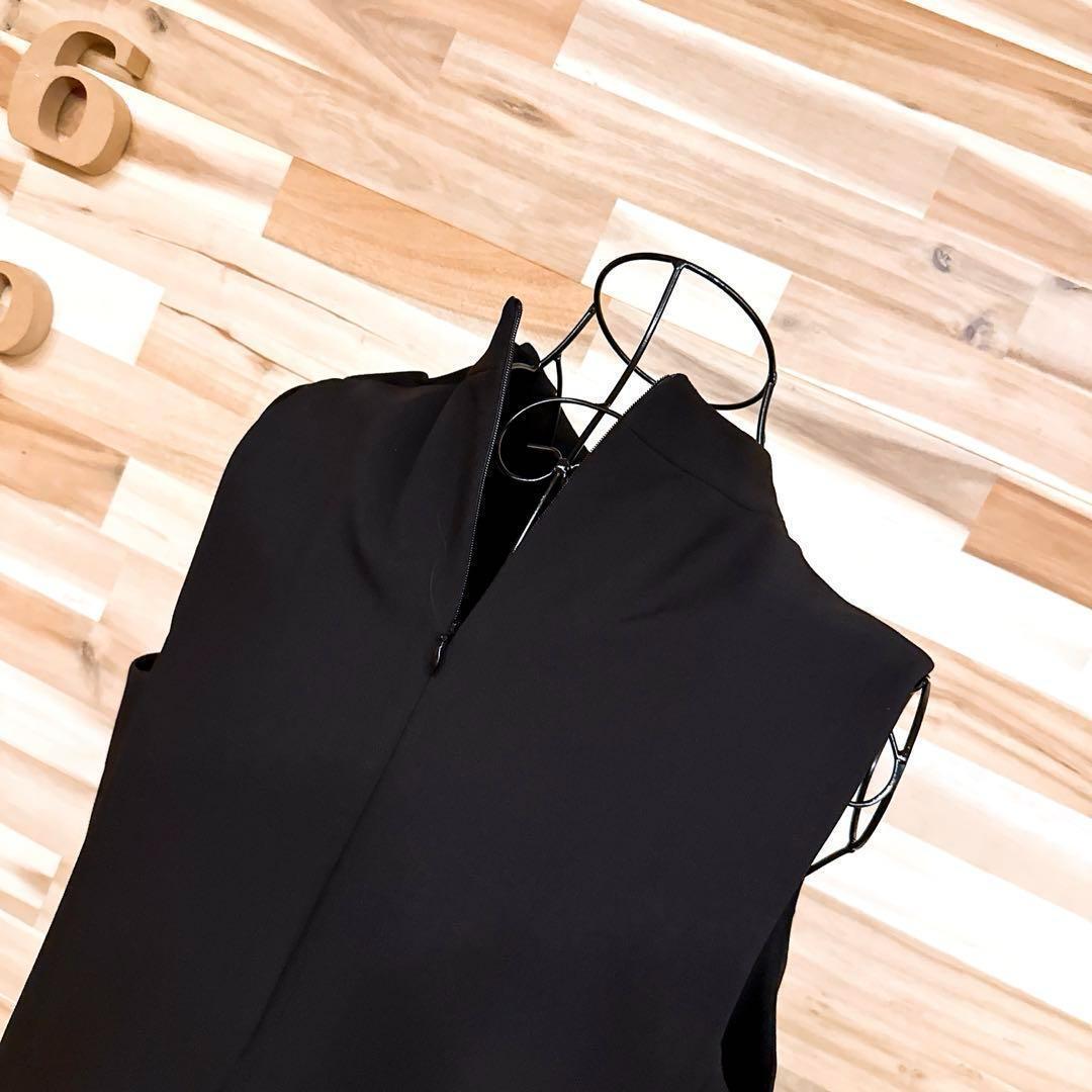 【ザラ】リラックス ノースリーブ ミニ ワンピース シンプル L 黒×金ボタン【HFby6PR】レディース・洋服・春夏・秋冬【D9W4V7K】_画像8