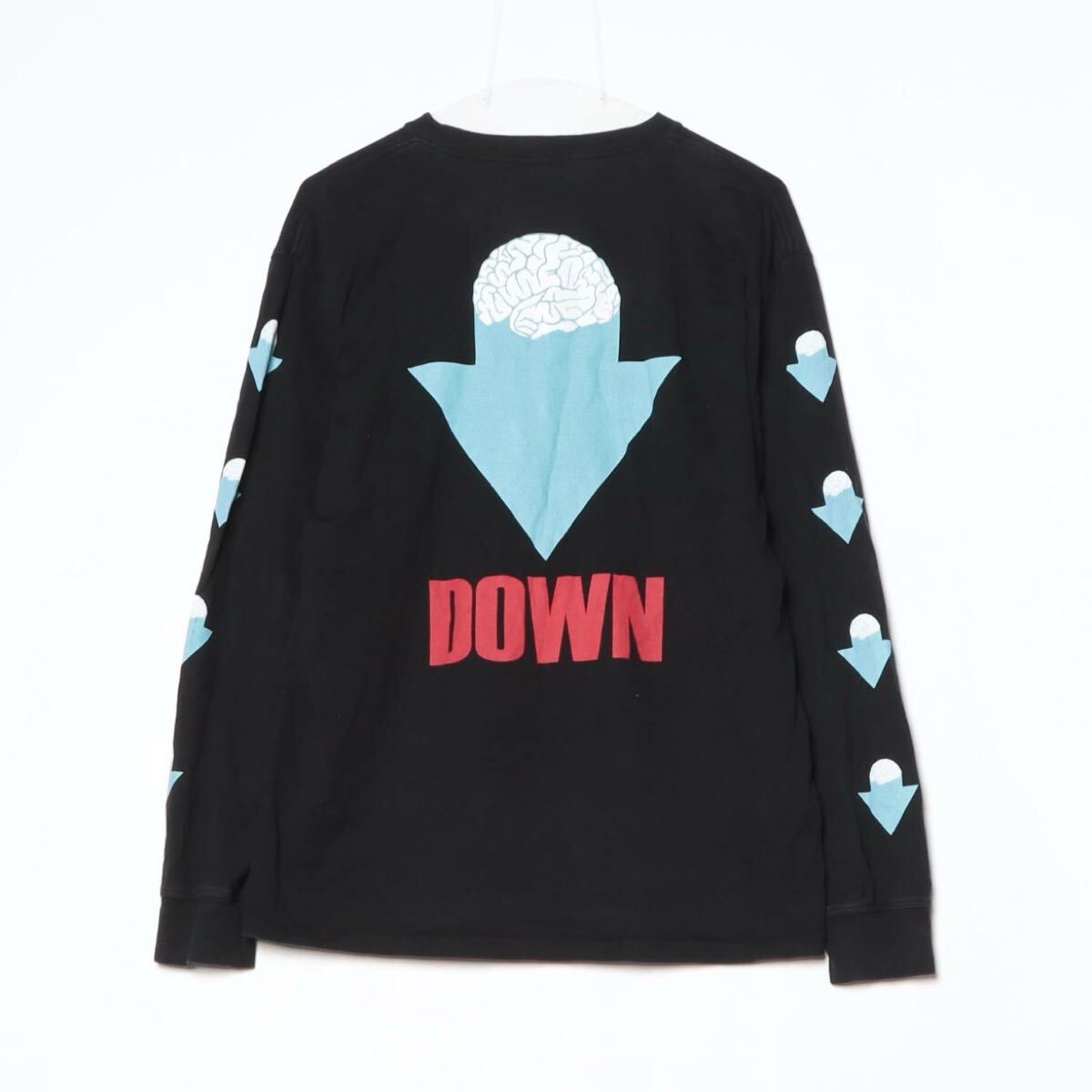 UNDERCOVER アンダーカバー LSTEE BRAIN DOWNTシャツ ロング Tシャツ M 長袖Tシャツ 黒_画像1
