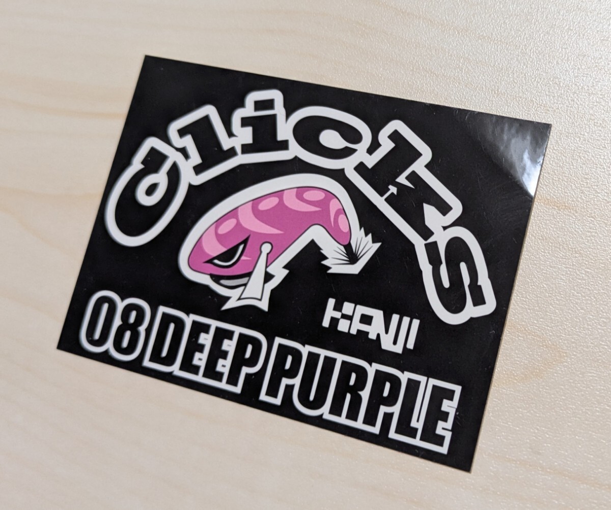 ★ラスト1枚 超希少 カンジインターナショナル クリックス ステッカー 08 DEEP PURPLE クロノ KANJI クロノ エギ ロッド ジグ★_画像4