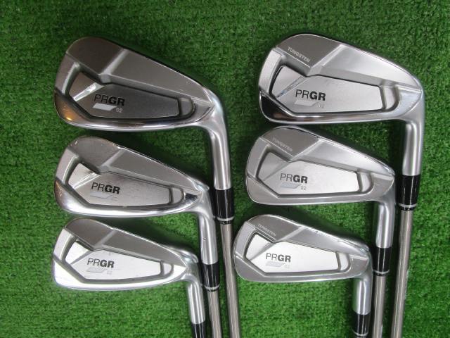 GK古城■ 728 PRGR 02 2023★スチールファイバー80★5-9P★S★プロギア★中古アイアン★2023年モデル★