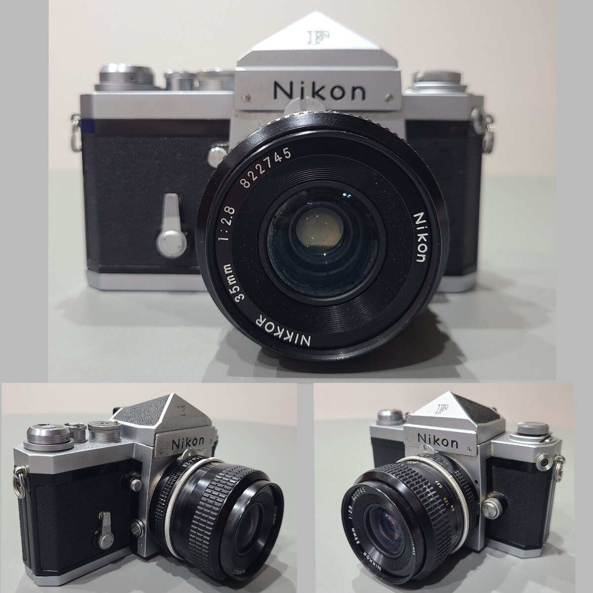 32☆ Nikon ニコンF 一眼レフ フィルムカメラ 7213732 レンズ NIKKOR 35mm F2.8 ヴィンテージカメラ ニコン 現状品