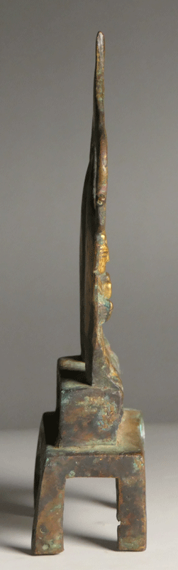 隋小金銅仏（隋時代） ☆名品 金銅二佛並坐像 隋代  小金銅仏 古美術 波兎