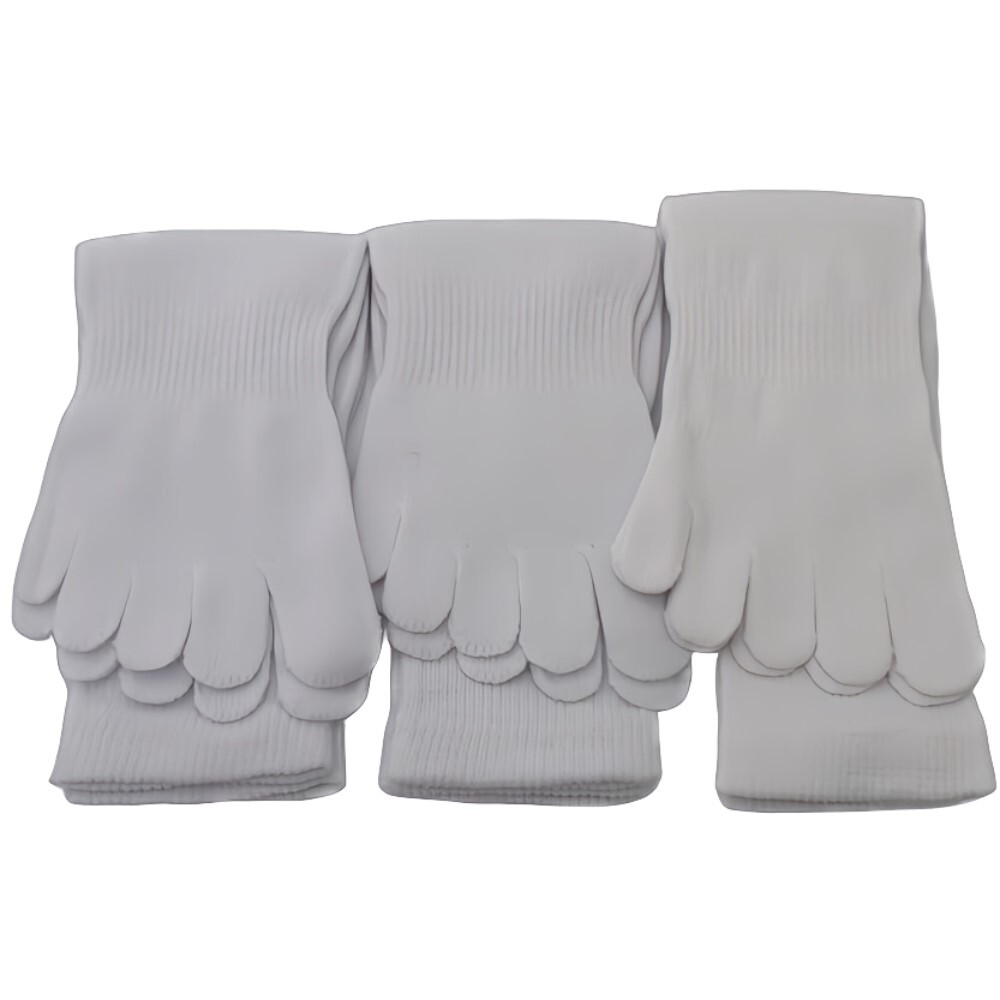 5本指ソックス 白 3足セット メンズ size 25-27cm 綿混素材_画像1