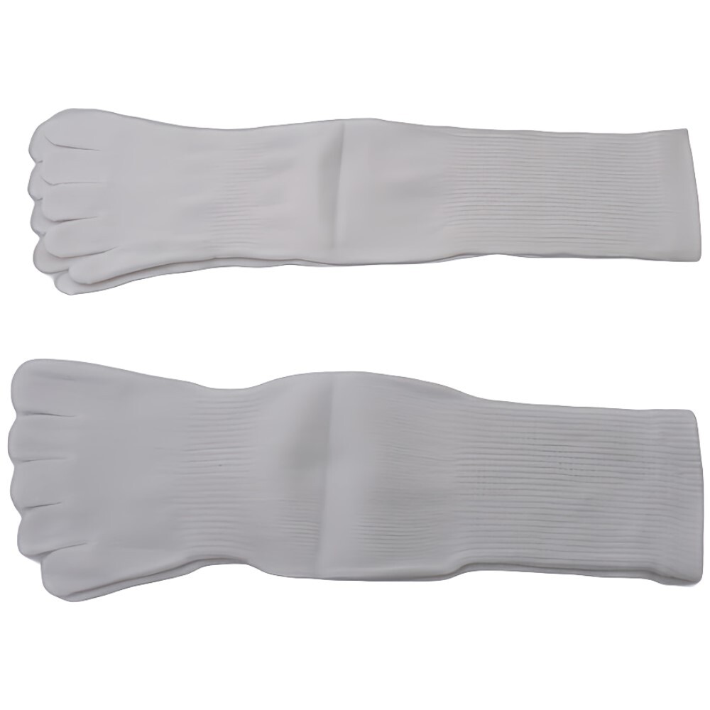 5本指ソックス 白 3足セット メンズ size 25-27cm 綿混素材_画像2