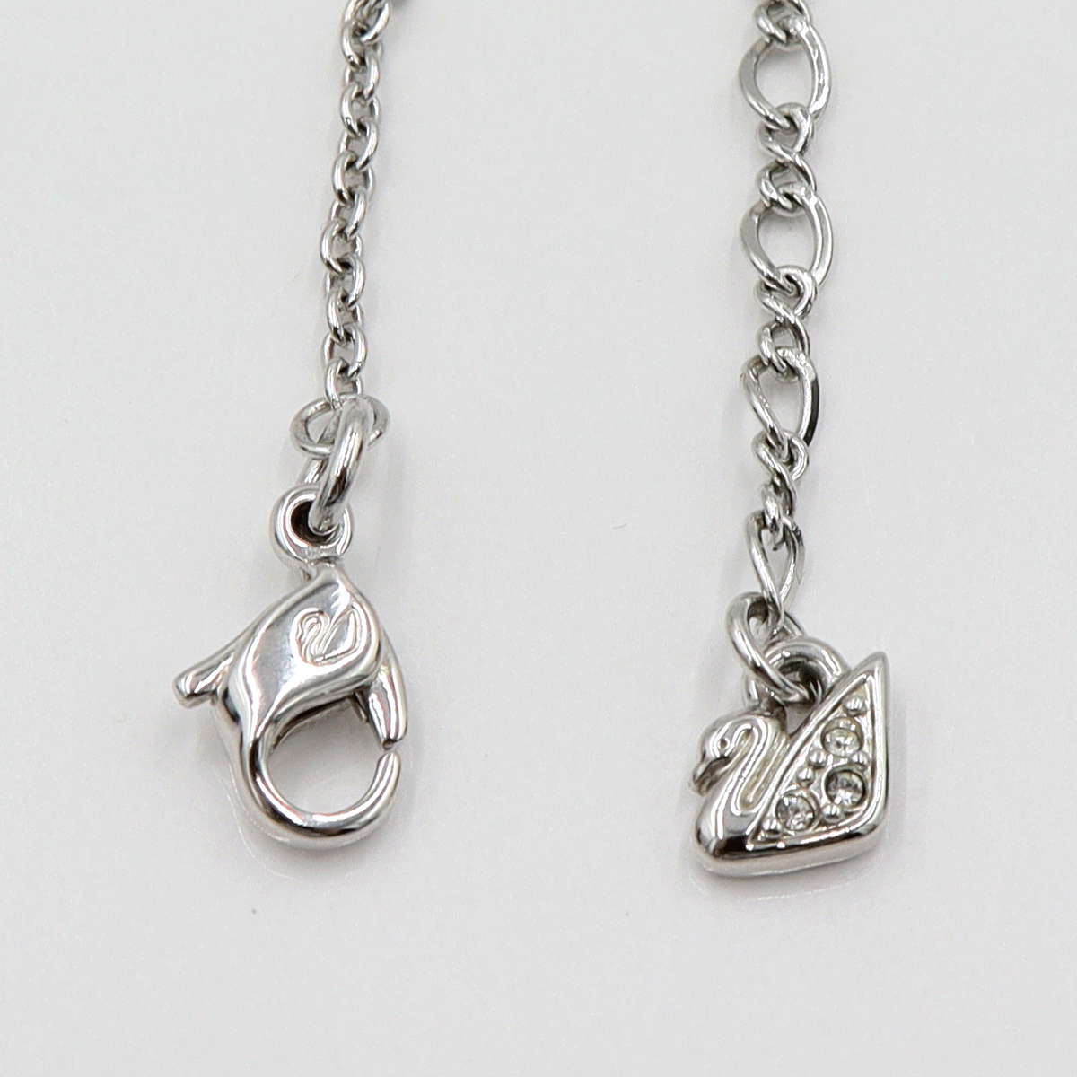 【中古】SWAROVSKI（スワロフスキー)　エンジェル ネックレス　重量11.33g　ネックレス長さ42cm　シルバーカラー　金属　レディース_画像8