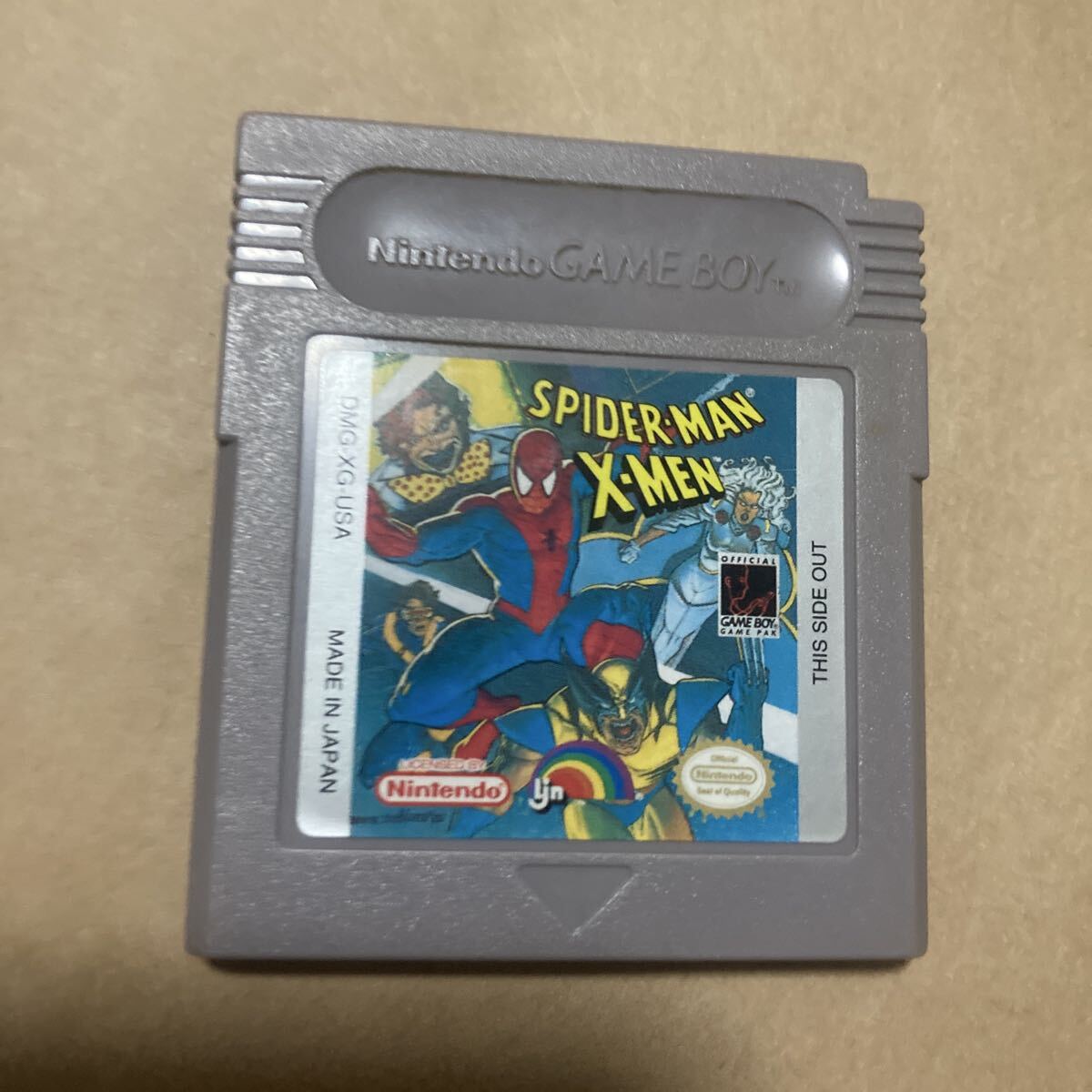 送料無料 GB ゲームボーイ Spider-Man and the X-Men in Arcade's Revenge GAMEBOY NINTENDO エックスメン スパーダーマン DNG-XG-USA_画像1