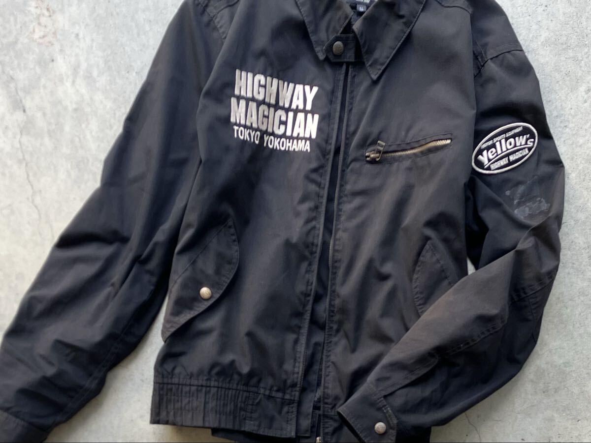 YELLOW CORN テキスタイルジャケット LL イエローコーン YB-7100 バイク ライダース メンズ 刺繍 ワッペン 黒 ブラック XL