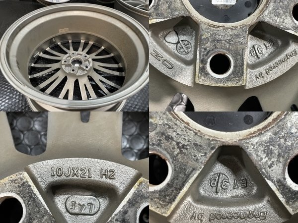 O.Z/OZ FAVORE オズ ファヴォーレ 21インチ 4本 9J/10J5HPCD120+33/+38 レクサスLS等　(MHZ805MY)_画像9