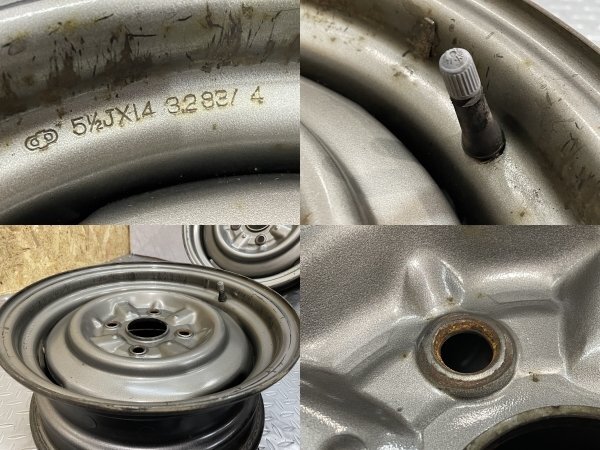 [ редкий ]TOYOTA Toyota GX71 Mark Ⅱ/ Cresta / Chaser оригинальный стальное колесо железные колеса 14 дюймовый 4шт.@5.5J4HPCD114.3+28 (MHX004)