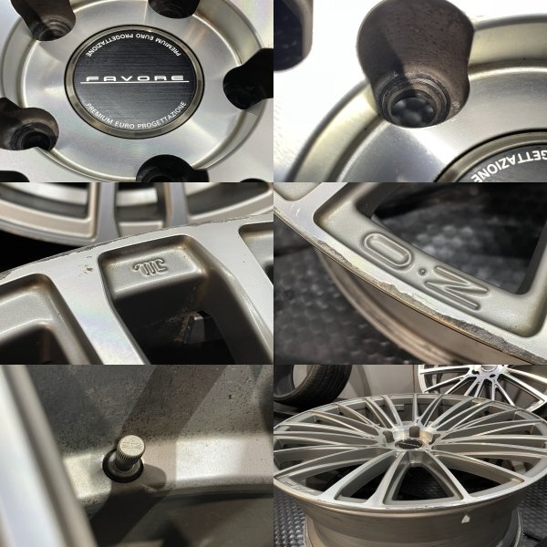 O.Z/OZ FAVORE オズ ファヴォーレ 21インチ 4本 9J/10J5HPCD120+33/+38 レクサスLS等　(MHZ805MY)_画像6