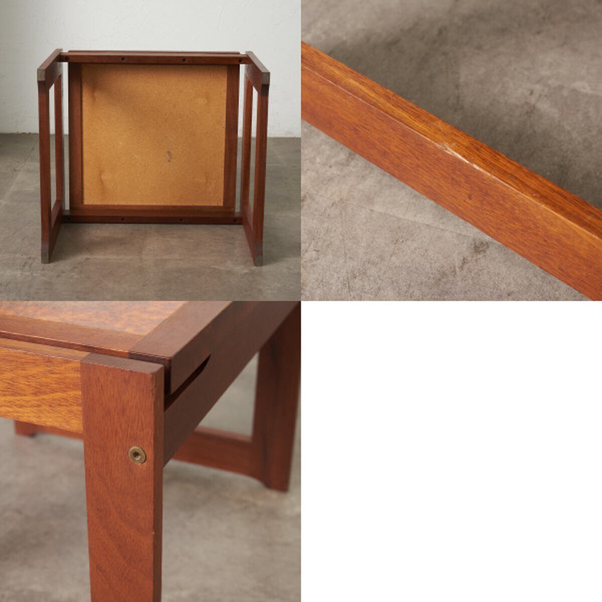 IZ90865N* Британия Vintage плитка верх кофе стол из дерева Mid-century центральный стол low стол плитка настольный натуральное дерево 