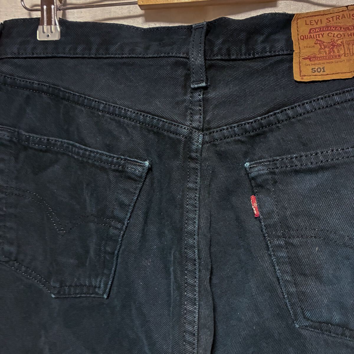 90s Levi's リーバイス 501 ブラック デニム パンツ W32 L31 ジーンズ Gパン501 550 505 560 519_画像6