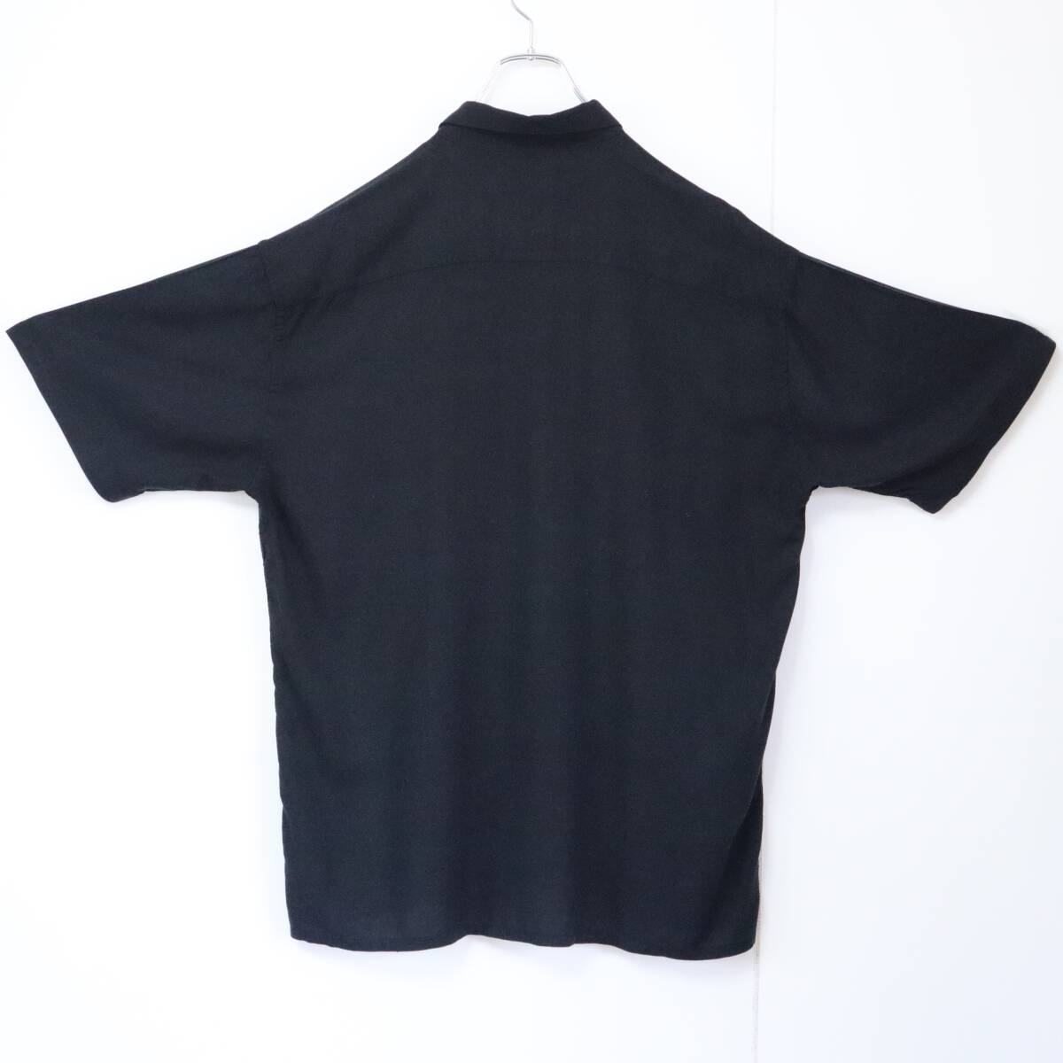 【キューバシャツ】レーヨンシャツ 総柄シャツ アロハシャツ ヤシの木 Lサイズ_画像7