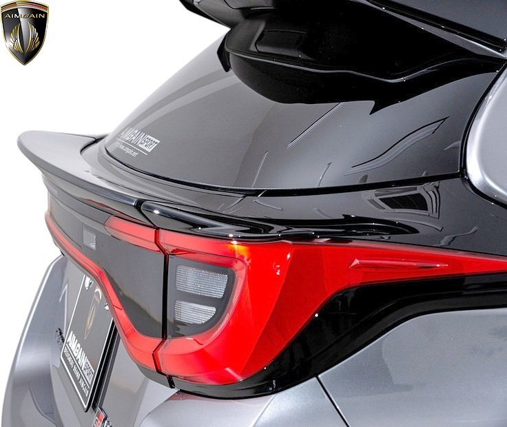 【M's】 GRヤリス 後期 GXPA16 (2024.1-) AIMGAIN SPORT リアデッキスポイラー 3ピース FRP 未塗装 エイムゲイン 社外 エアロ パーツ 部品_画像2