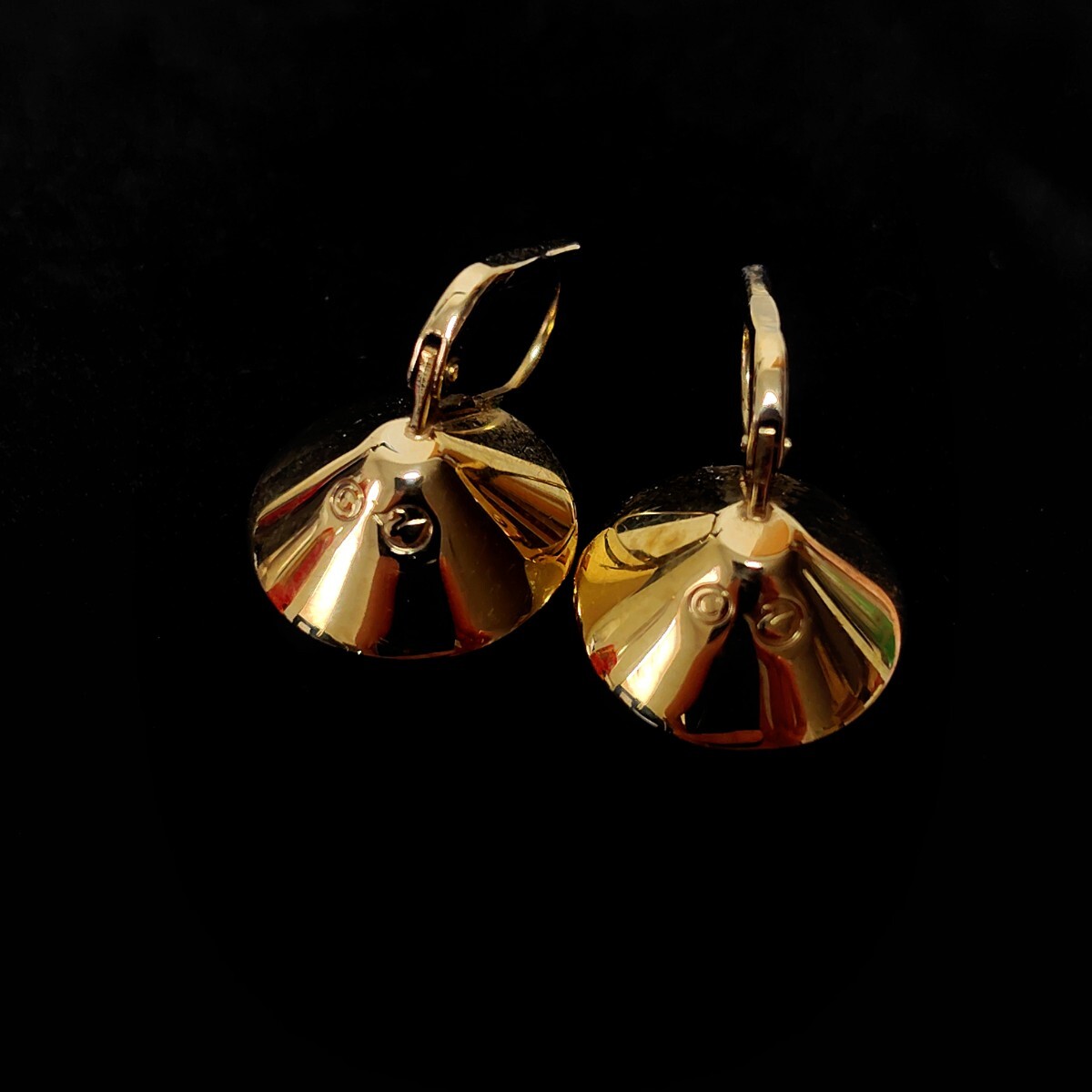 SWAROVSKI серьги крюк золотистый, цвет шампанского крупный crystal Swarovski аксессуары роскошный bela подвеска 