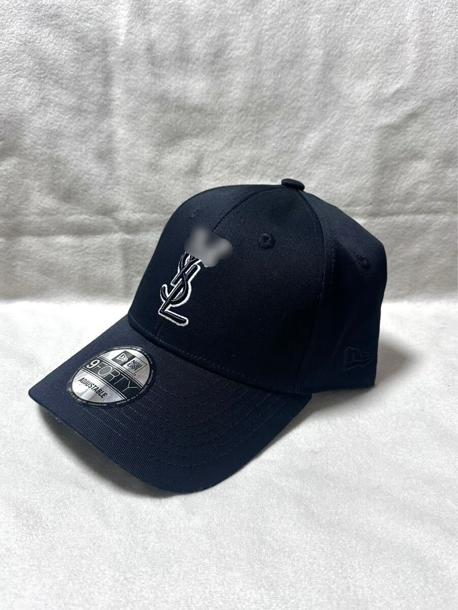 Saint Laurent ×New ERAコラボ キャップ ブラック 帽子 黒 サン