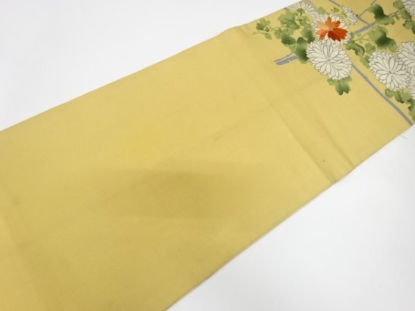 ys7477673; 宗sou 菊模様刺繍昼夜帯(材料)【アンティーク】【着】_画像5