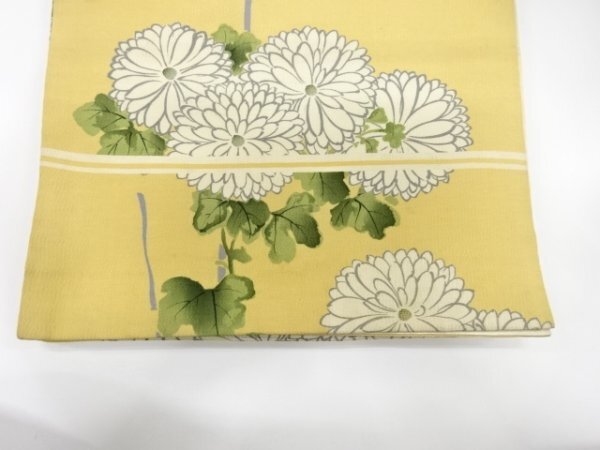 ys7477673; 宗sou 菊模様刺繍昼夜帯(材料)【アンティーク】【着】_画像7