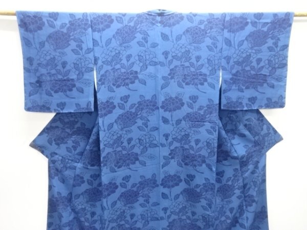 ys7484000; 宗sou 未使用品　牡丹模様小紋着物【着】_画像2