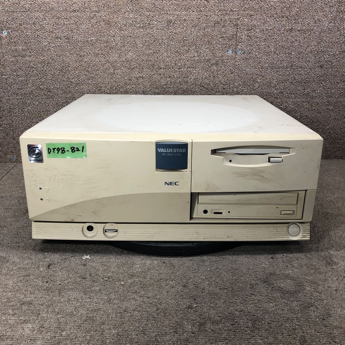DT98-821 激安 PC98 デスクトップ NEC VALUESTAR PC-9821 V166 MEM 30720KB HDD欠品 メモリーチェックまで確認済み ジャンク