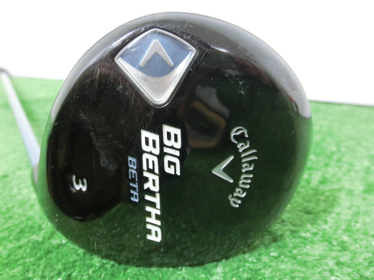 ♪Callaway キャロウェイ BIG BERTHA BETA 3W フェアウェイウッド ?°/純正 シャフト AiR Speeder FLEX-L レディース G9896♪_画像1