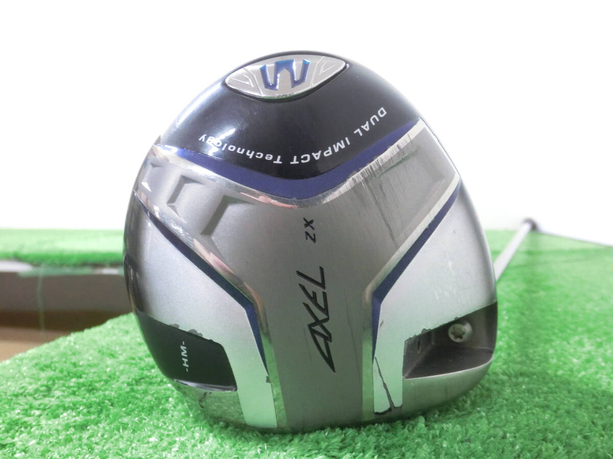 ♪TSURUYA ツルヤ AXEL ZX HM 1W ドライバー 10.5° /純正 シャフト Speeder FLEX-R レフティ J1024♪_画像1