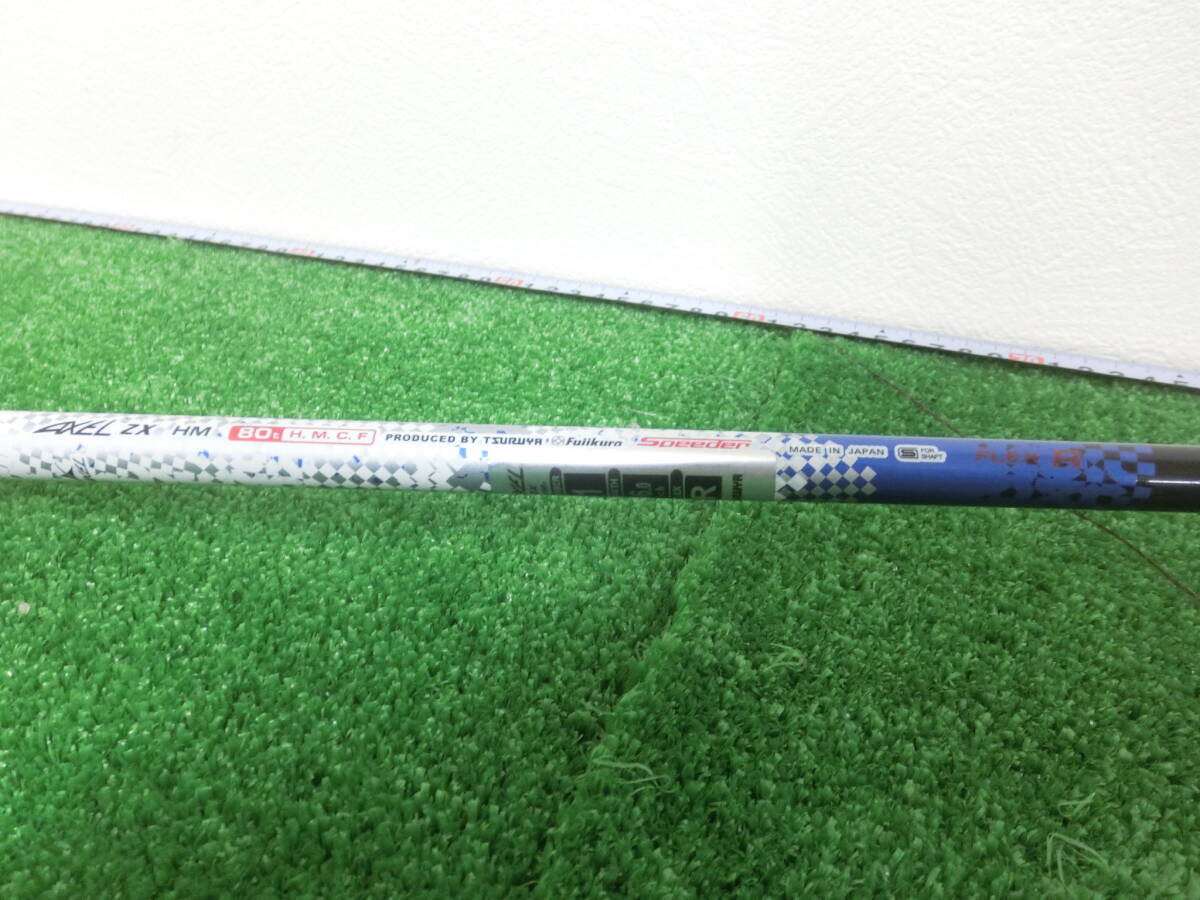 ♪TSURUYA ツルヤ AXEL ZX HM 1W ドライバー 10.5° /純正 シャフト Speeder FLEX-R レフティ J1024♪_画像6