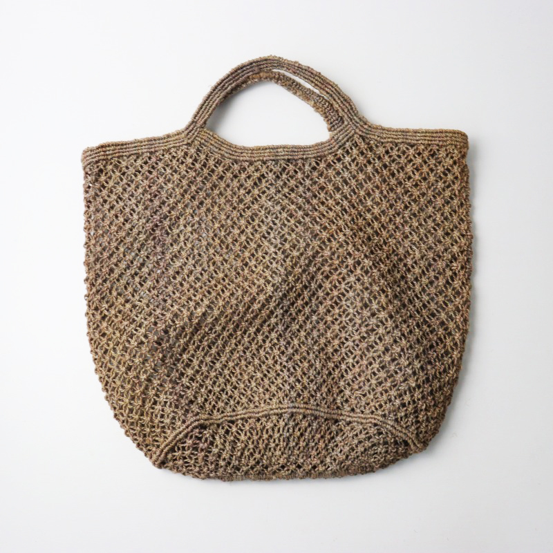 メイソンベンガル MAISON BENGAL JUTE MACRAME SHOPPING BAG ジュートマクラメショッピングバッグ/グレー系【2400014512410】_画像2