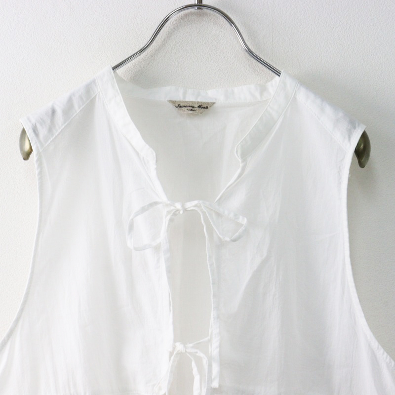 サマンサモスモス Samansa Mos2 SM2 刺繍リボンベスト F/オフホワイト ジレ ビスチェ 羽織り ノースリーブ トップス【2400014558548】_画像3