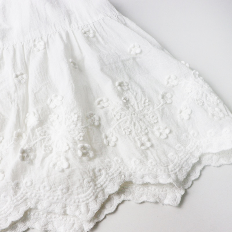 サマンサモスモス Samansa Mos2 SM2 刺繍リボンベスト F/オフホワイト ジレ ビスチェ 羽織り ノースリーブ トップス【2400014558548】_画像5