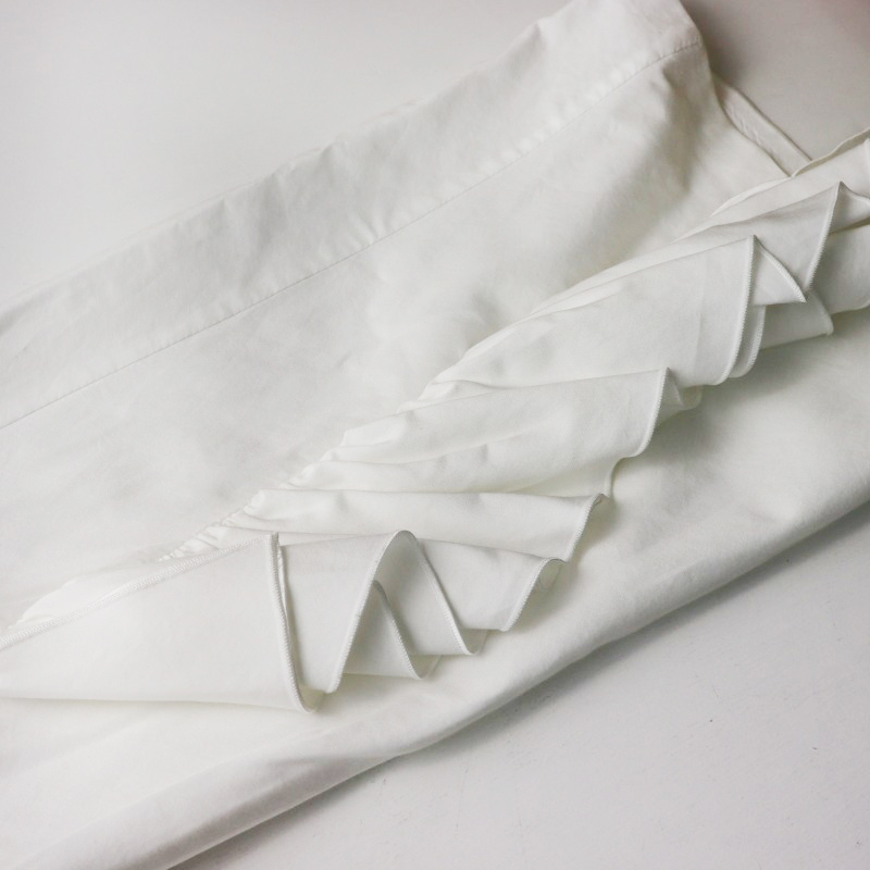 ストラスブルゴ STRASBURGO 袖ラッフルフリル プルオーバーブラウス 40 ホワイト┃白 トップス カットソー シャツ【2400014567700】_画像5