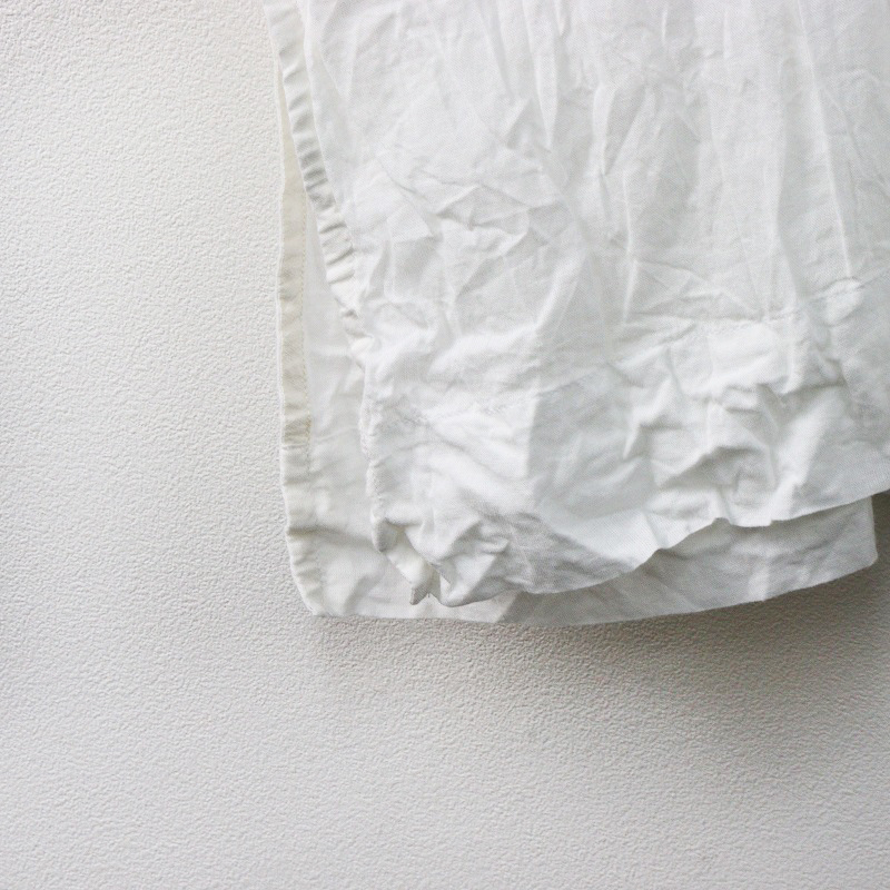 イロイロ iroiro SCコットン シノワロングブラウス S ホワイト/白 ガーゼ調素材 トップス シャツ チュニック【2400014536959】_画像4