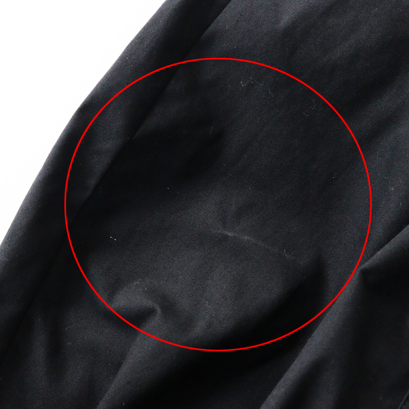 2024SS ピンクハウス PINK HOUSE ネーム使いコットンコクーンサロペット/ブラック オーバーオール ロゴ ワッペン【2400014553017】_画像9